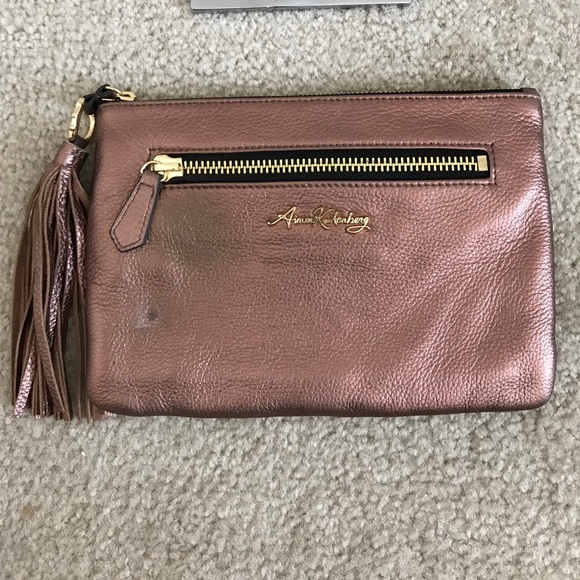 Aimee Kestenberg RFID Leather Pouch w Tassel-Flore - Picture 1 of 5